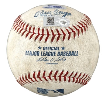 Derek Jeter Game Used MLB Authentic 3,421st Hit Baseball (MLB Authenticated)